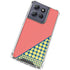 Coral Diagonal Split Moto G Play 5G (2025) Clear Case